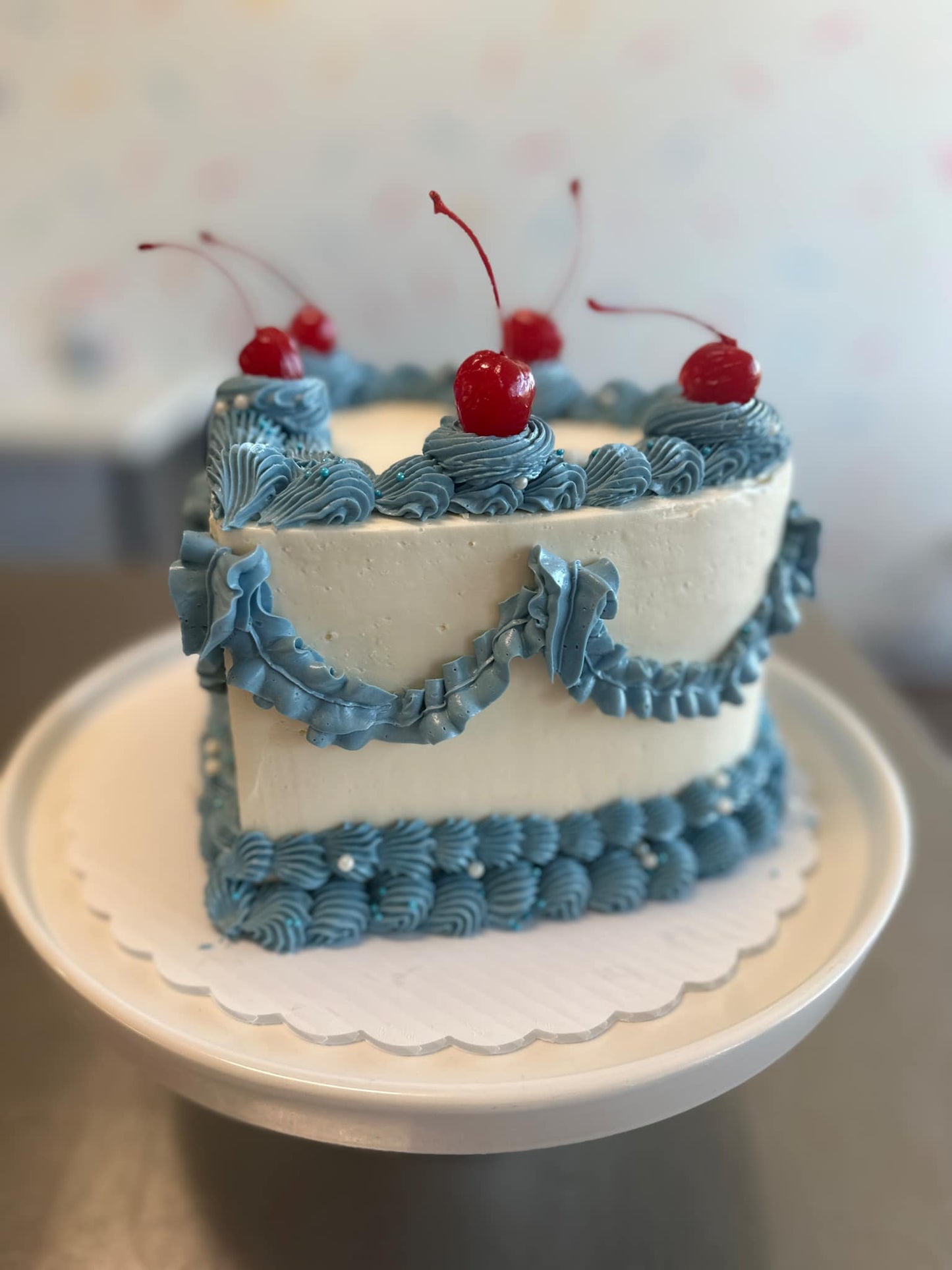 Vintage Heart Cake